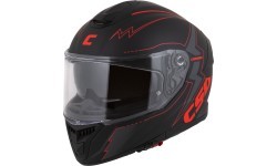 Мотошлем Cassida Integral GT 2.1 Flash матовый черный / металлик красный / темно-сер