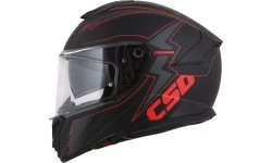 Мотошлем Cassida Integral GT 2.1 Flash матовый черный / металлик красный / темно-сер