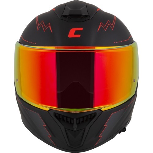 Мотошлем Cassida Integral GT 2.1 Flash матовый черный / металлик красный / темно-сер