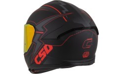 Motocikla ķivere Cassida Integral GT 2.1 Flash matēti melna / metāliski sarkana / tumši pelēka