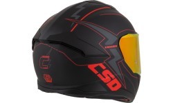 Мотошлем Cassida Integral GT 2.1 Flash матовый черный / металлик красный / темно-сер