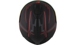 Motorcycle Helmet Cassida Integral GT 2.1 Flash Matte Black/Metallic Red/Dark Gray