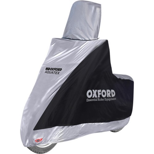 Чехол для скутера Oxford Aquatex Highscreen черный/серебристый