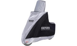 Motorollera pārsegs Oxford Aquatex Highscreen melns/sudraba