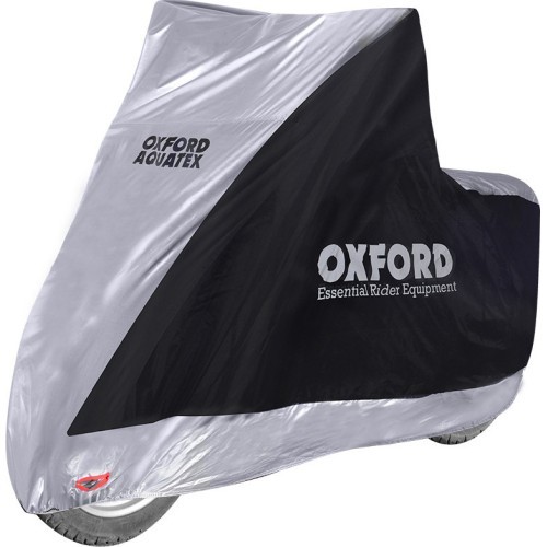 Чехол для скутера Oxford Aquatex Highscreen черный/серебристый