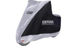 Motorollera pārsegs Oxford Aquatex Highscreen melns/sudraba