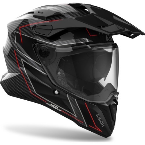 Motocikla ķivere Airoh Commander 2 Carbon Stylish Glossy