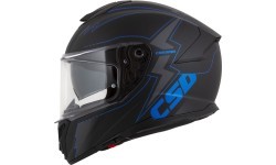 Мотошлем Cassida Integral GT 2.1 Flash, матовый черный / синий металлик / темно-серый