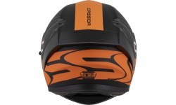 Motocikla ķivere Cassida Orbit Multivers matēta melna/oranža/pelēka/balta