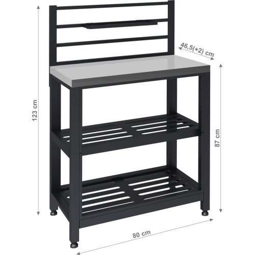 Module table TORINO 4 for outdoor kitchen 80x47x123cm