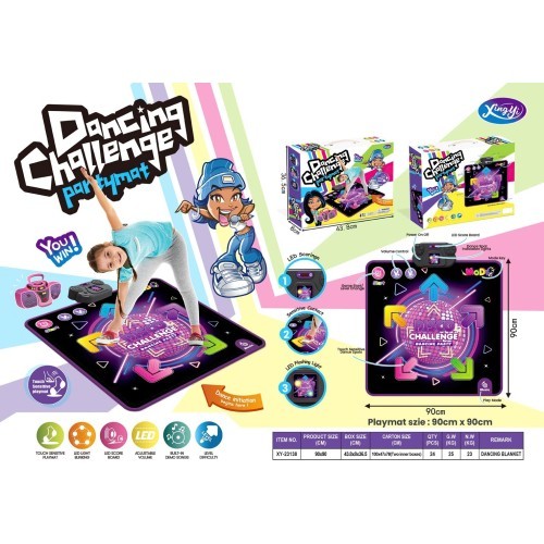 Музыкальный танцевальный коврик DISCO Challenge