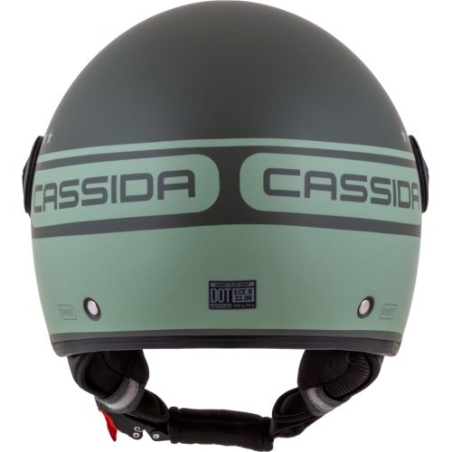 Motorcycle Helmet Cassida Handy Plus Chief Matte Green/Dark Green