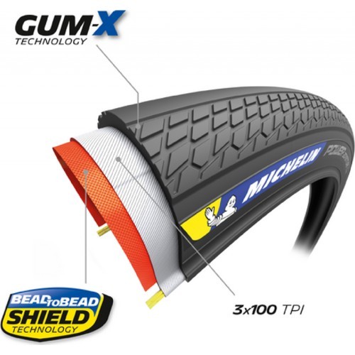 Michelin Power Adventure Classic Competition Line Tyre 700 x 42C (42-622), folding, tubeless
