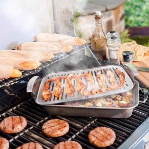 Char-Broil Grill+ Stainless Steel Grilling Tray