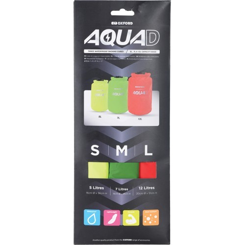 Водонепроницаемые сумки Oxford Aqua D (набор из 3 частей - объем 5 л, 7 л и 12 л)