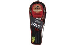 Krosmintona komplekts NRS001: 2 raketes, volāni un sarkans pārvalks NILS