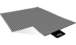 Picnic Mat Nils Camp NC2310 White-Black, 300x200cm, PE, Aluminum