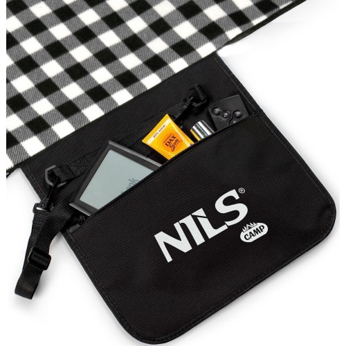Picnic Mat Nils Camp NC2310 White-Black, 300x200cm, PE, Aluminum