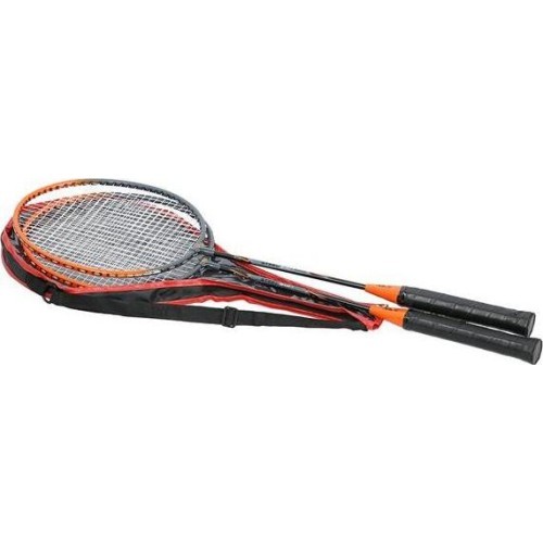 NRZ005 STEEL / BADMINTON SET 2 ROCKETS + COVER NILS