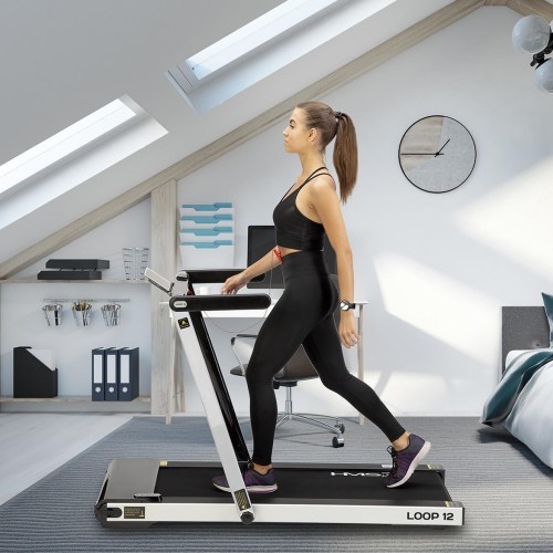 LOOP12 MULTI GRAY ELECTRIC TREADMILL WITH TABLE HMS