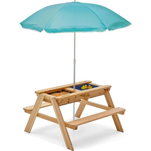Plum Surfside 3-in-1 rotaļu galds ar saulessargu