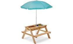 Plum Surfside 3-in-1 rotaļu galds ar saulessargu