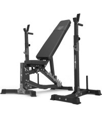 Комплект MS30_2.0 | Регулируемая скамья + многоуровневые стойки (2 шт.) для штанги с тягой - Marbo Sport
