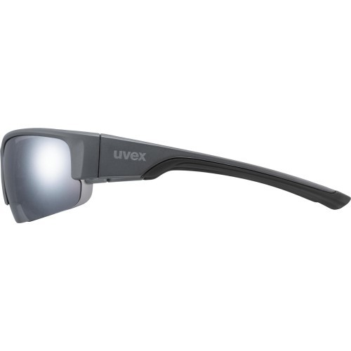 Uvex Sportstyle 215 brilles grey mat / litemirror silver