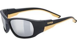 Uvex Sportstyle 514 Glasses, Black Matt / Mirror Silver