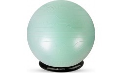 Vingrošanas bumba inSPORTline Stretch Ball 65 cm ar BallBase - Piparmētru
