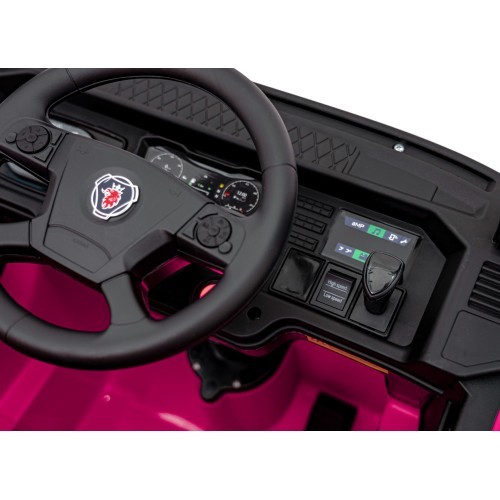 Электромобиль Scania R-SERIE, розовый