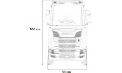Электромобиль Scania R-SERIE, розовый