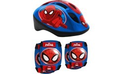 Children’s Helmet + Protectors Set Spiderman