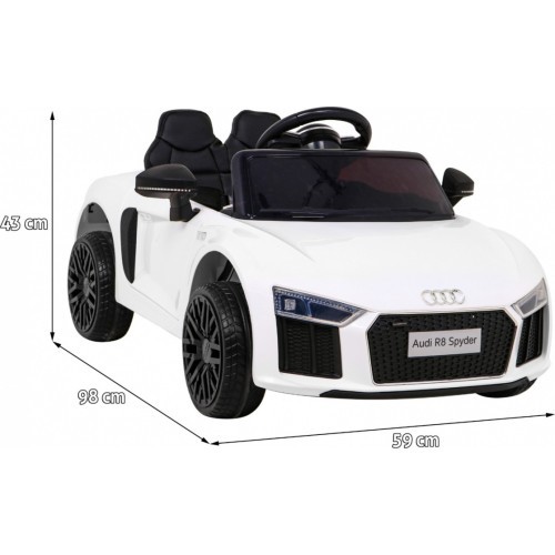 Электромобиль Audi R8, белый