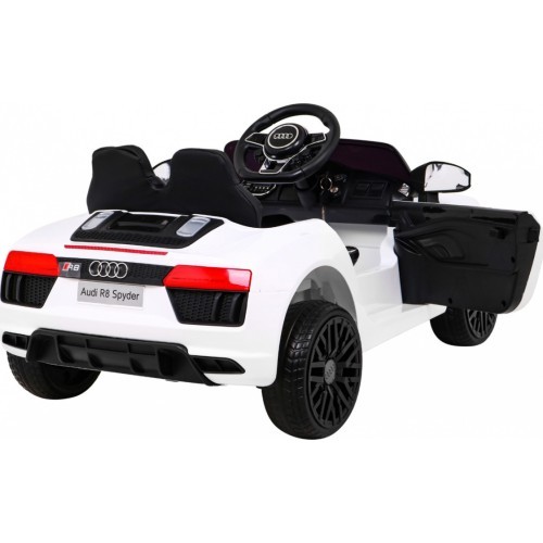Elektromobilis Audi R8, balts