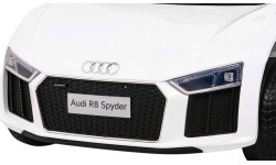Elektromobilis Audi R8, balts
