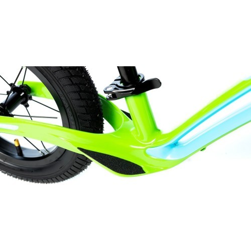 Līdzsvara velosipēds Karbon First green-blue