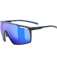 Brilles Uvex mtn perform black-blue matt / mirror blue