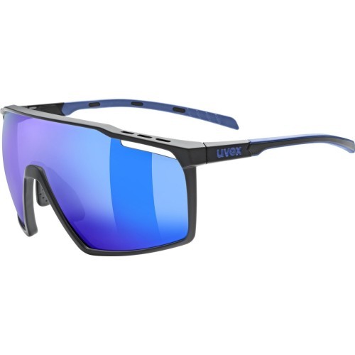 Brilles Uvex mtn perform black-blue matt / mirror blue