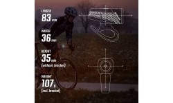 Priekšējais lukturis Sigma Buster 400 USB