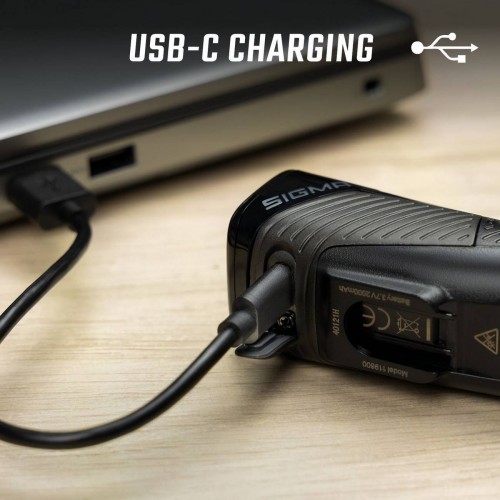 Priekšējais lukturis Sigma Buster 400 USB
