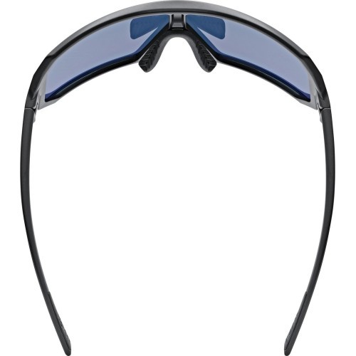 Uvex sportstyle 237 sunglasses, black matt / mirror red