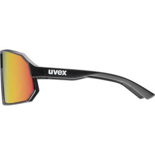 Uvex sportstyle 237 sunglasses, black matt / mirror red