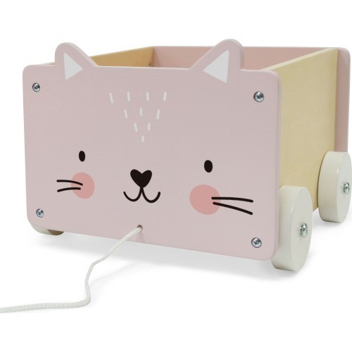 Wooden Trolley on a String For Blocks Eco Toys