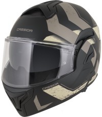 Atverama motocikla ķivere Cassida MultiFlip Korp P/J - černá matná/písková/khaki
