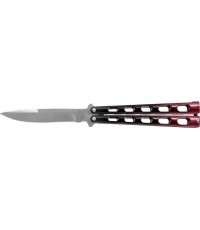 Joker JKR595 butterfly knife black and red