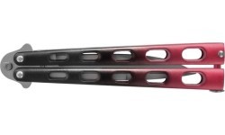 Joker JKR595 butterfly knife black and red