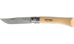 Нож Opinel 10 inox из бука в блистере
