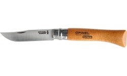 Нож Opinel No.10 из углеродистой стали с буковой рукоятью, в блистере