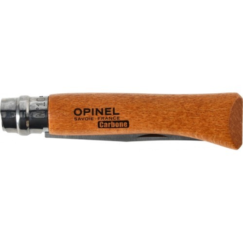 Нож Opinel No.10 из углеродистой стали с буковой рукоятью, в блистере